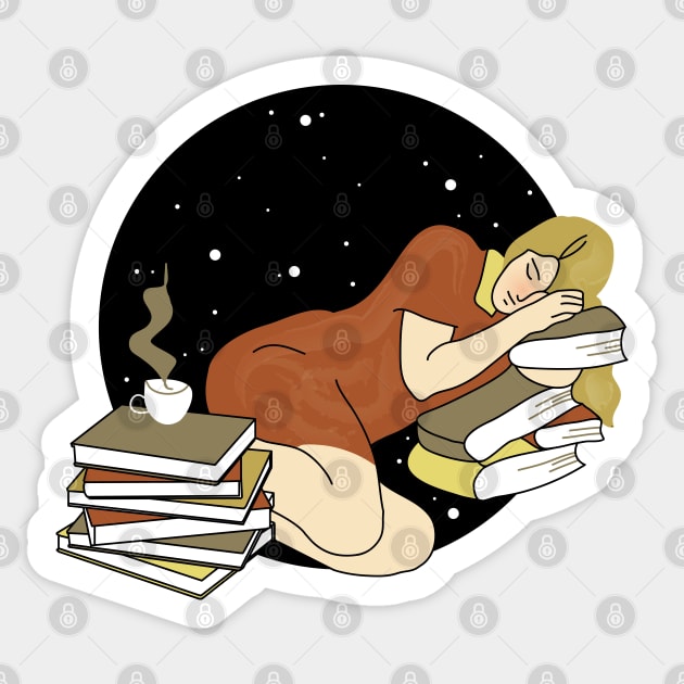 Books and coffee Sticker by Wlaurence